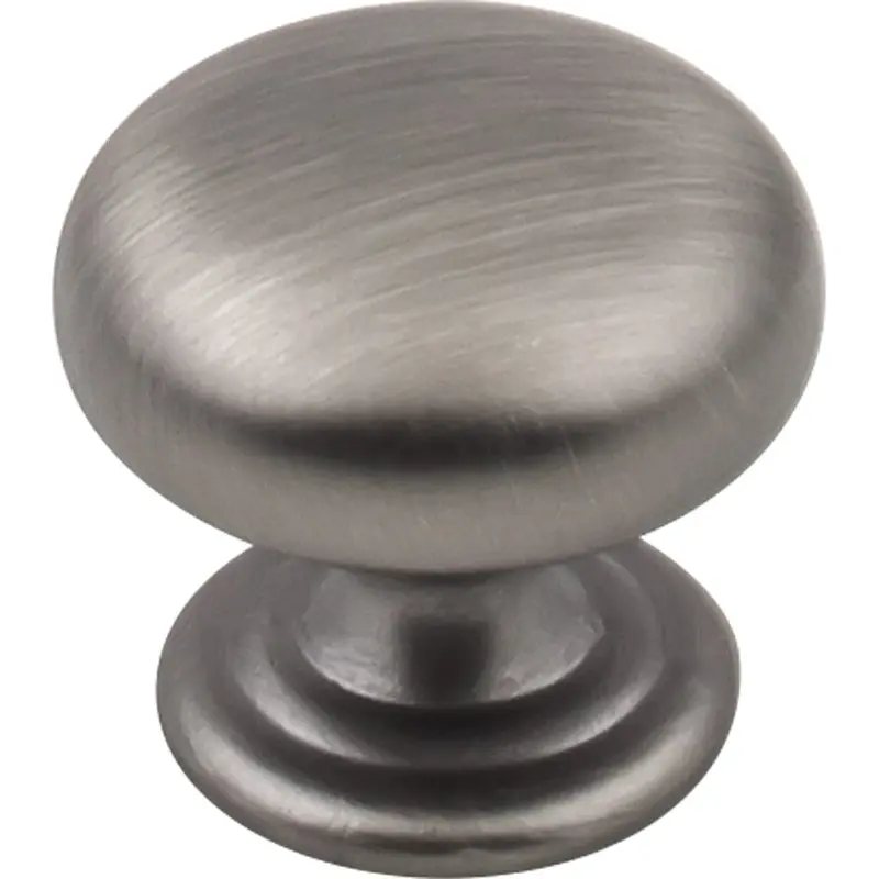 Florence Knob, 1-1/4" Dia.,  Brushed Pewter