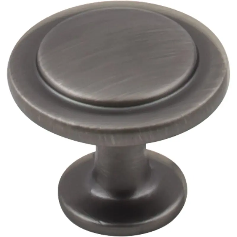 Gatsby Knob, 1-1/4" Dia.,  Brushed Pewter