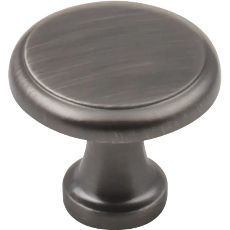 Gatsby Knob, 1-1/8" Dia.,  Finnish -Brushed Pewter