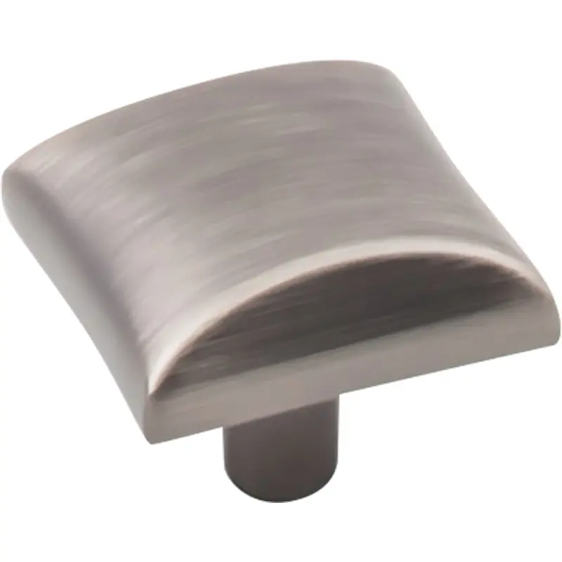 Glendale Knob, 1-1/8" O.L.,  Brushed Pewter