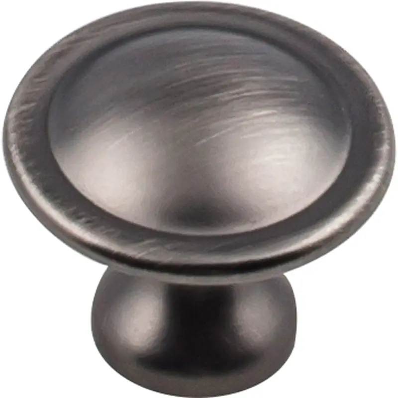 Watervale Knob, 1-1/8" Dia.,  Brushed Pewter