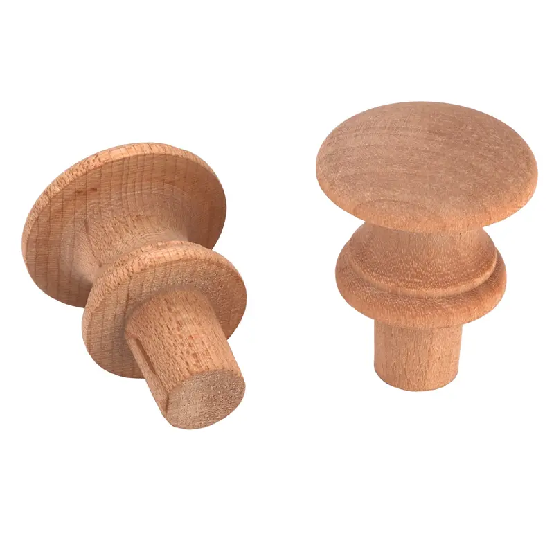 Shaker Knob - Maple - 2" Diameter - 3/4" Tenon - 2 Piece