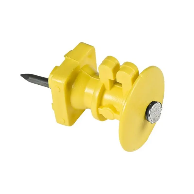 Zareba Yellow Wood Post Knob Insulator