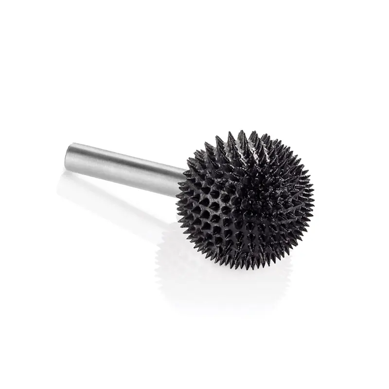 Extreme Sphere Burr, 1/4" Shaft, Very Coarse (1" x 1")