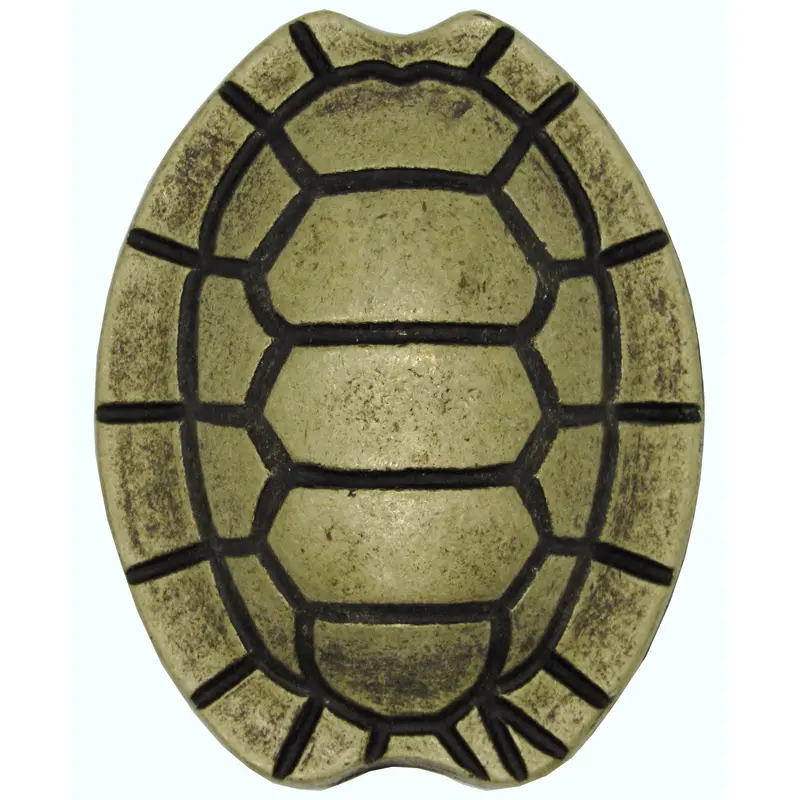 Turtle Shell Knob, Brass Oxide