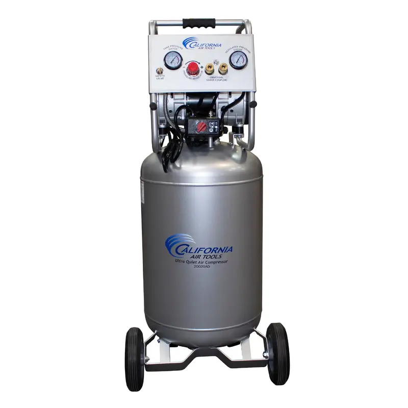2HP 220V 20 Gallon Oil-Free Steel Tank Air Compressor with Auto Drain Valve