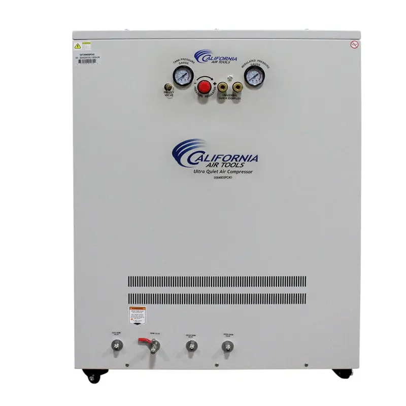 4HP 20 Gallon Oil-Free Compressor with Drying System in Soundproof Cabinet
