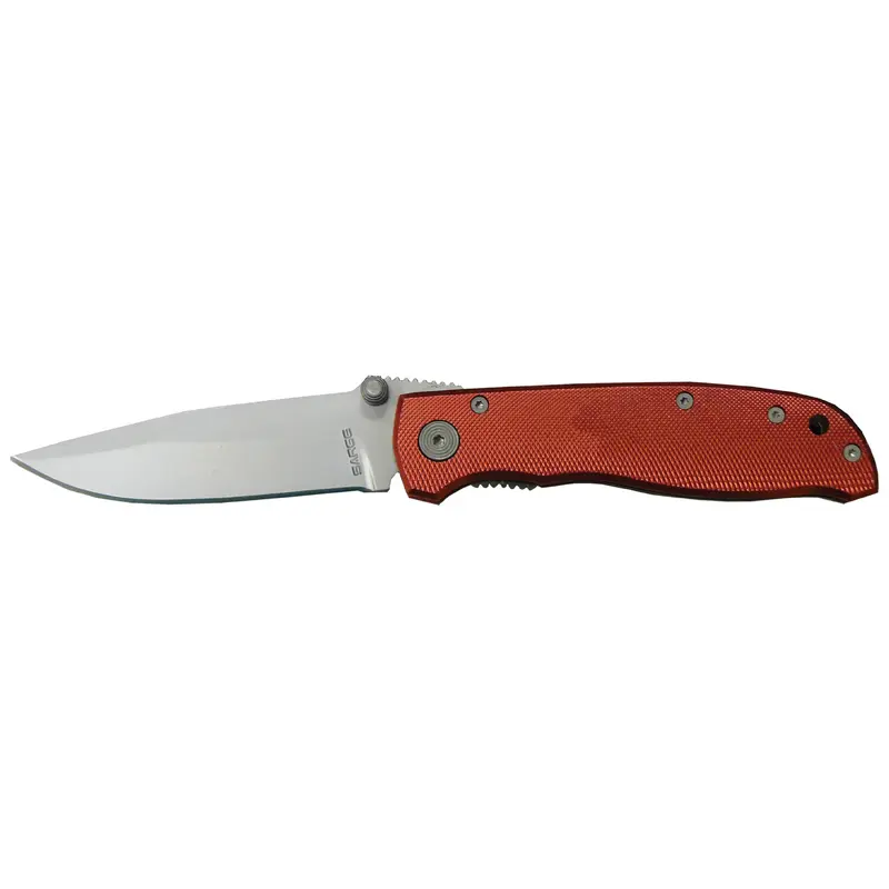 Red Diamond - Anodized Aluminum Folder Knife, Stainless Steel 3-1/4" Blade