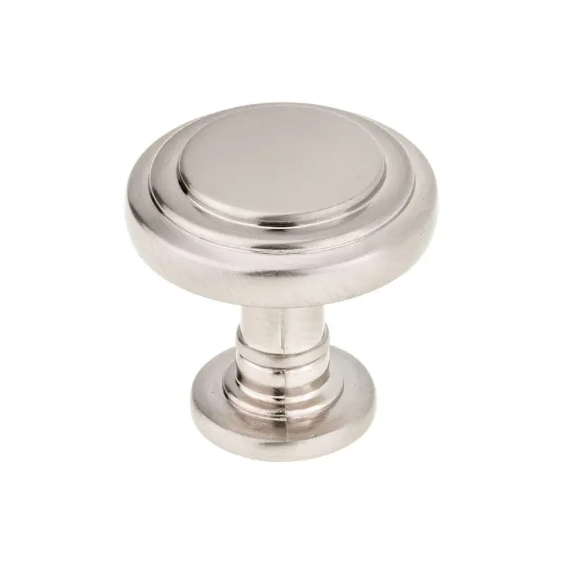 Traditional Knob, 1-5/16" D, Brushed Nickel