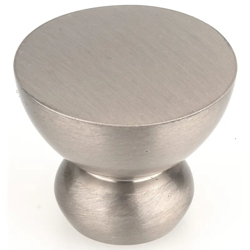 Contemporary Knob - 1-1/4" D - Brushed Nickel