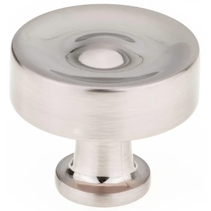 Traditional Knob, 1-3/8" D, Brushed Nickel