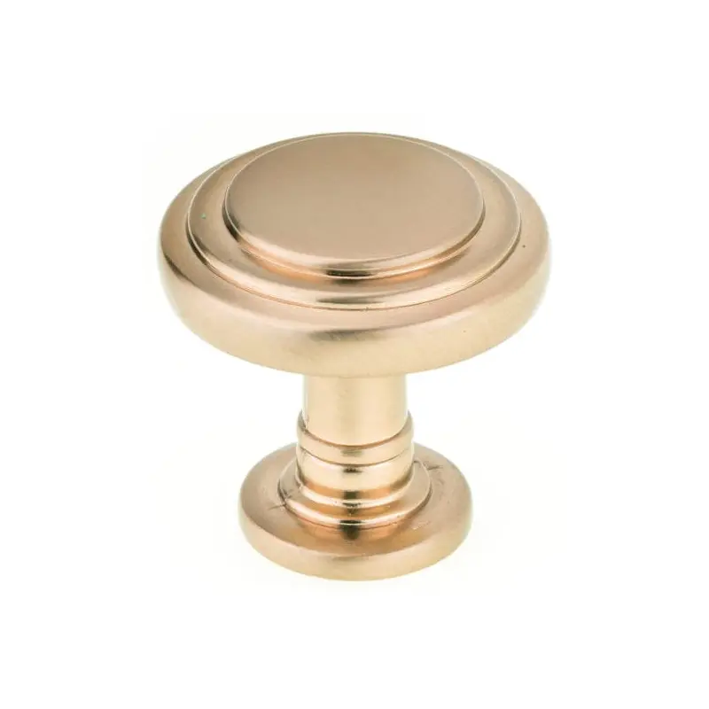 Traditional Knob, 1-5/16" D, Champagne Bronze