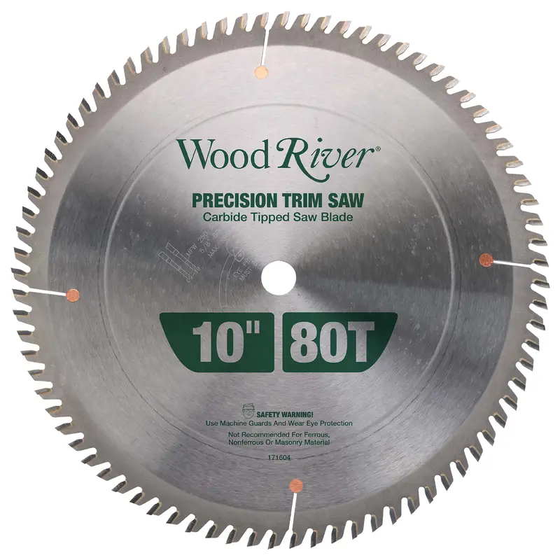 Precision Trim Saw Blade - 10" x 5/8" Bore x 80T - ATB