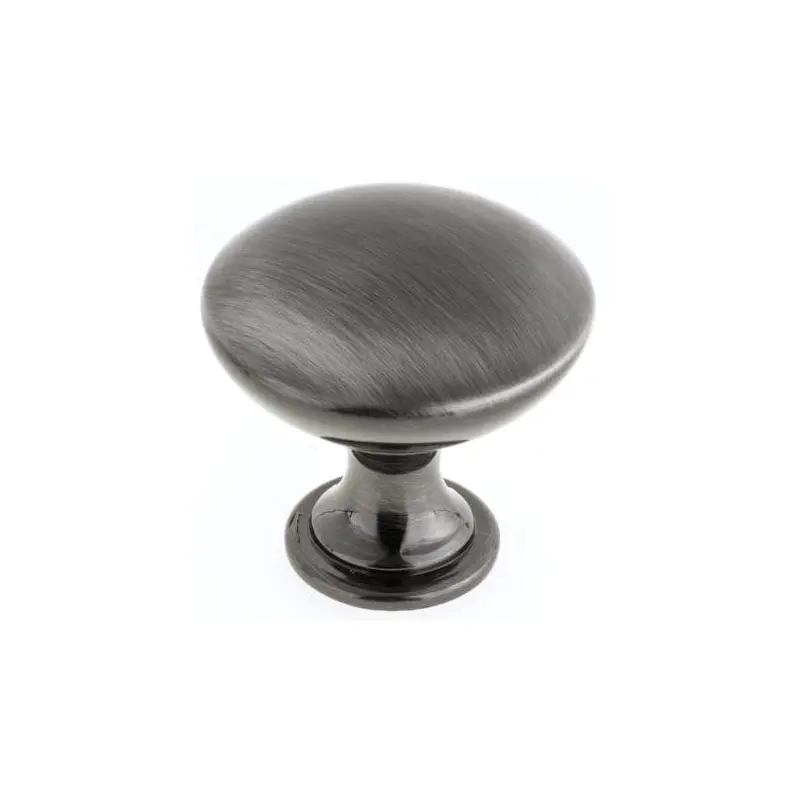 Contemporary Knob - 31/32" D - Black Stainless Steel
