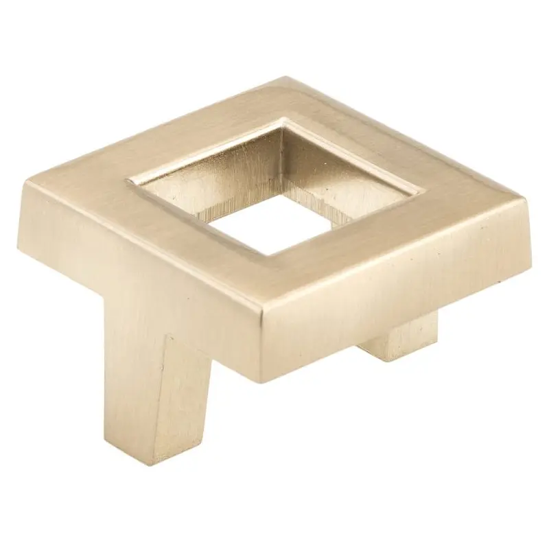 Transitional Knob, 1-21/32" x 1-21/32", Champagne Bronze