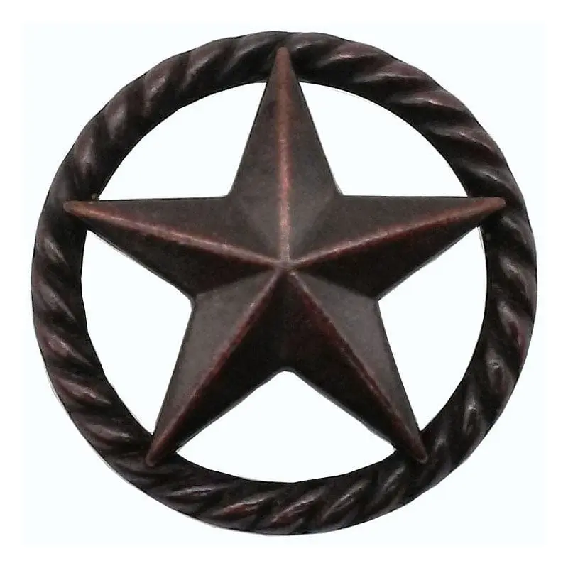 3-D Star with Narrow Rope, Oil Rubbed Bronze