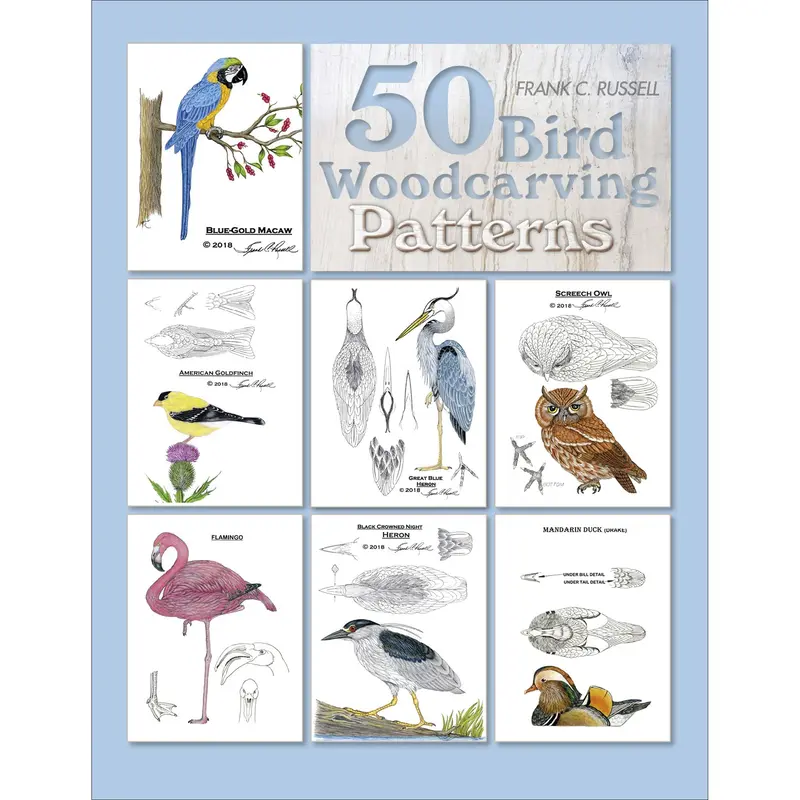 50 Bird Carving Patterns