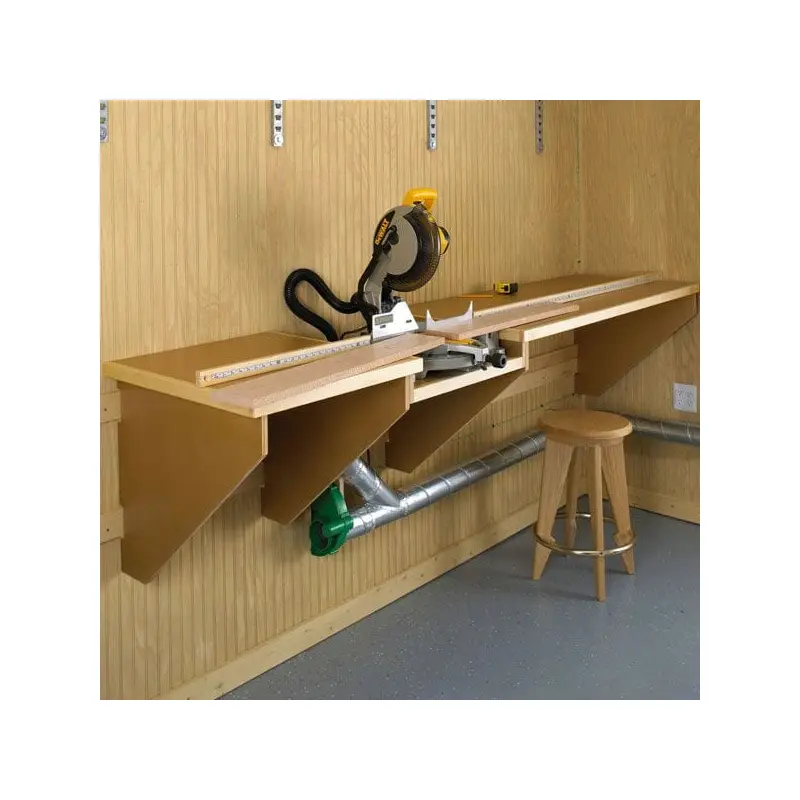 Woodworking Project Paper Plan to Build On-the-Mark Mitersaw Station