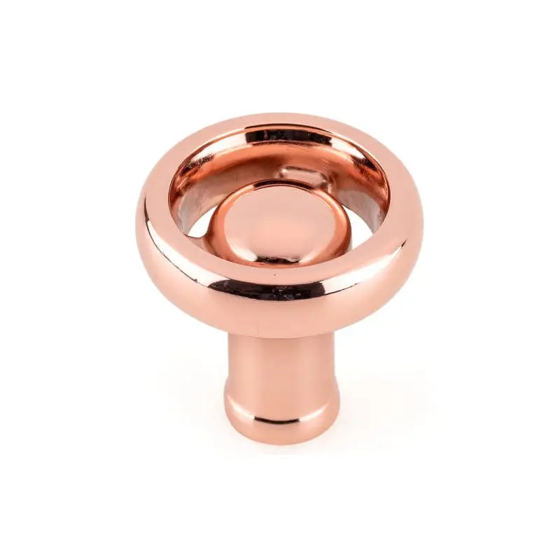 Eclectic Knob - 1-13/32" D - Polished Copper