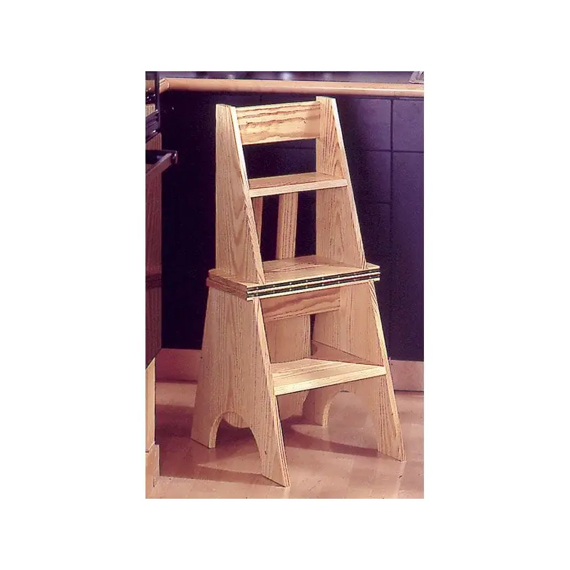 Woodworking Project Paper Plan to Build Two-In-One Seat/Step Stool