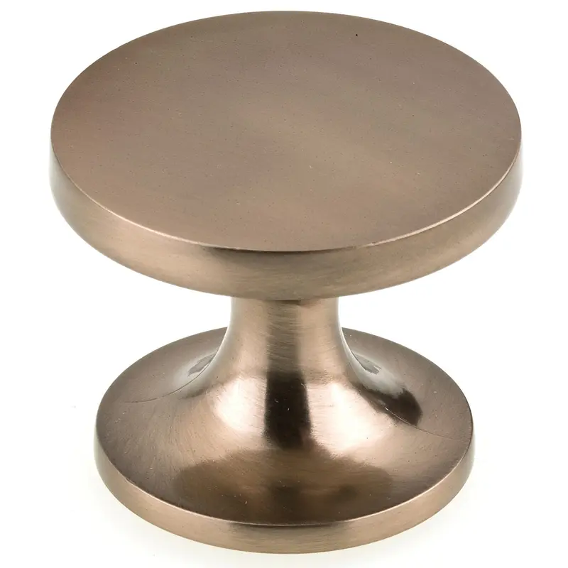 Contemporary Knob, 1-23/32" D, Champagne Bronze
