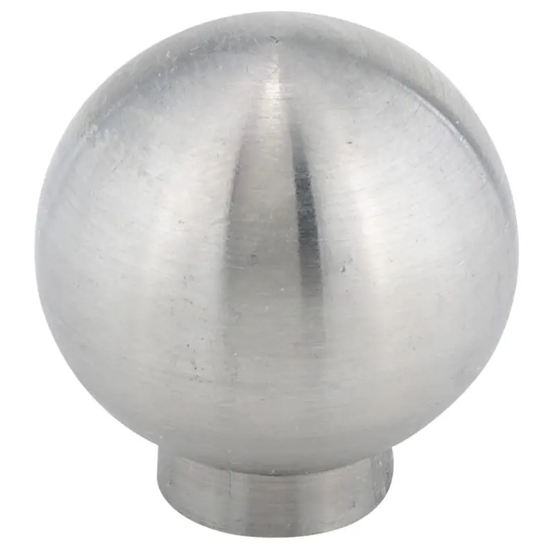 Contemporary Knob, 31/32" D, Stainless Steel