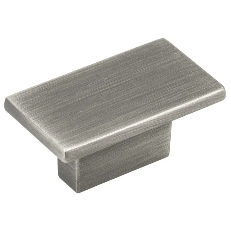 Contemporary Knob, 1-9/16" x 7/8", Antique Nickel