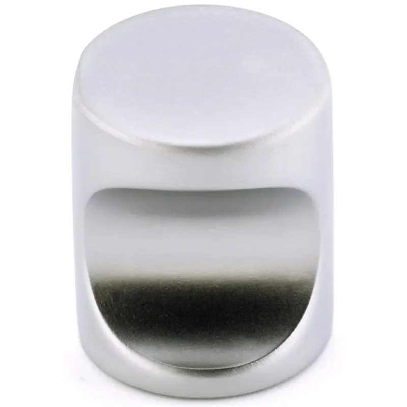 Contemporary Knob, 13/16" D, Matte Chrome