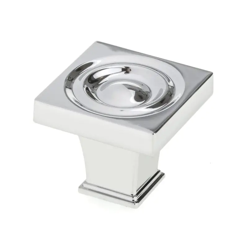 Transitional Knob, 1-3/16" x 1-3/16", Chrome