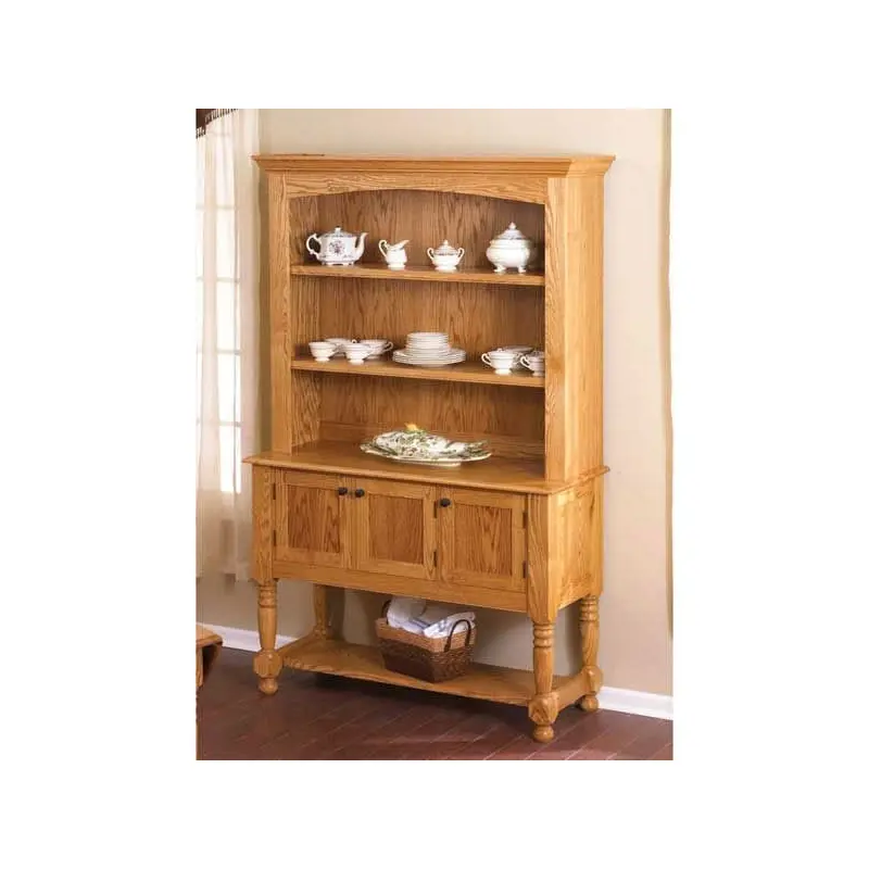 Woodworking Project Paper Plan to Build Classic Country Oak Hutch