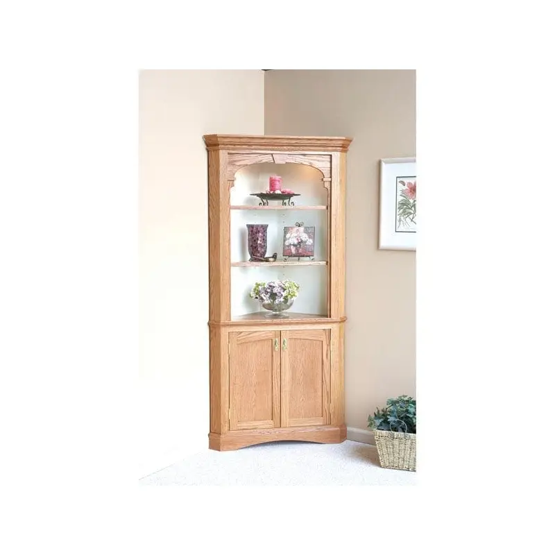 Woodworking Project Paper Plan to Build Heirloom Corner Cabinet