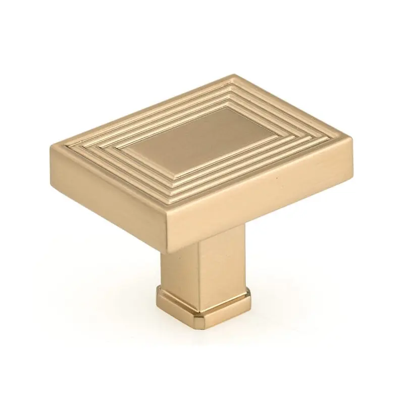 Transitional Knob, 1-25/32" x 1-3/8", Champagne Bronze