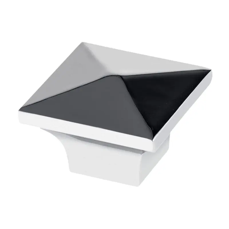 Contemporary Knob, 1-1/4" x 1-1/4", Chrome