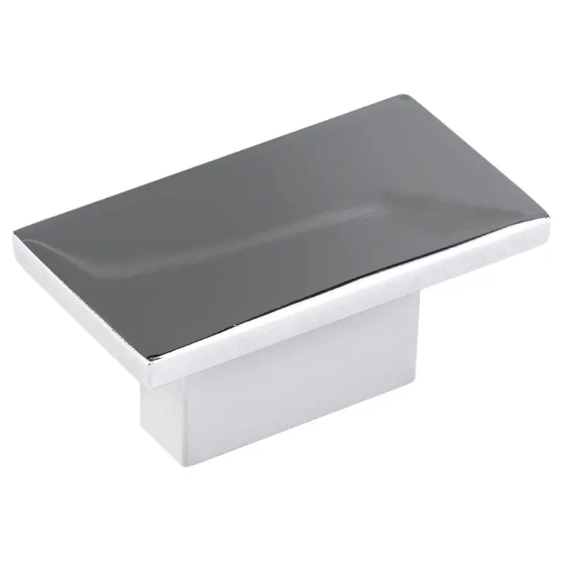 Contemporary Knob, 1-9/16" x 7/8", Polished Nickel