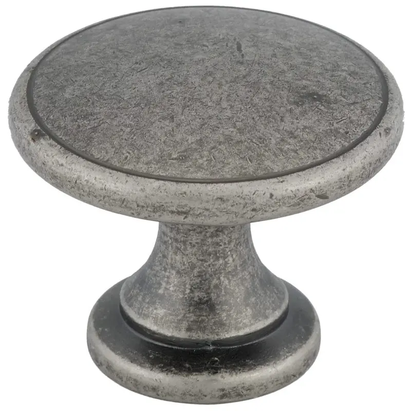 Traditional Knob, 1-3/4" D, Pewter