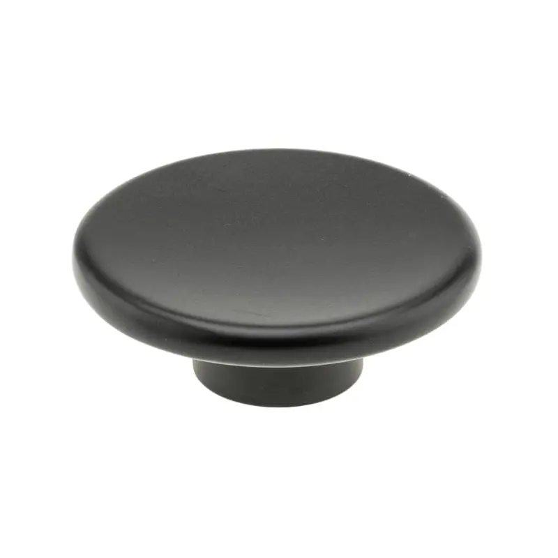 Contemporary Knob, 2-1/4" D, Matte Black