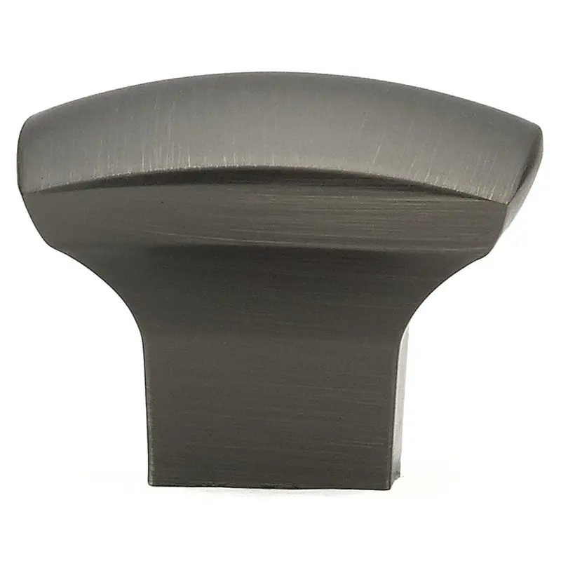 Contemporary Knob, 1-7/32" x 1-7/32", Antique Nickel
