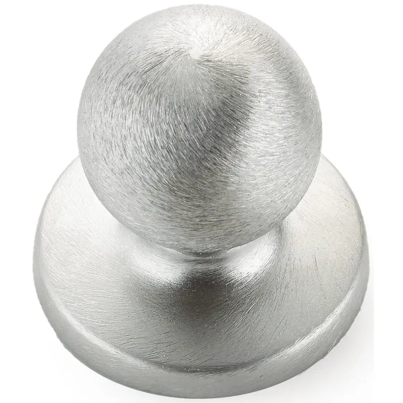 Functional Knob, 1-1/4" D, Brushed Chrome