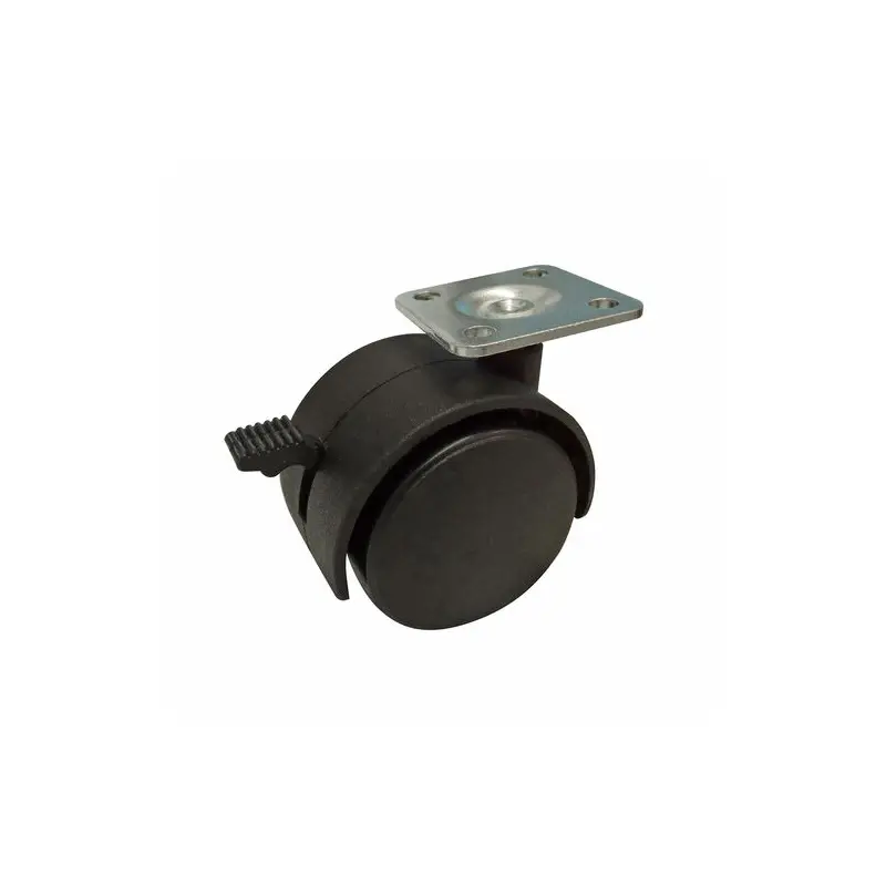 Hooded Swivel Furniture Castor - Nylon