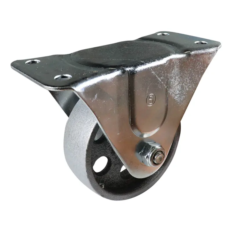 Fixed Plate Castor - Cast Iron Wheel I2 Series