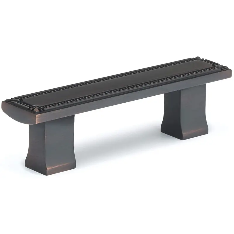 Squared-Tubed Traditional Pull - Brushed Oil-Rubbed Bronze - 3" Center-to-Center