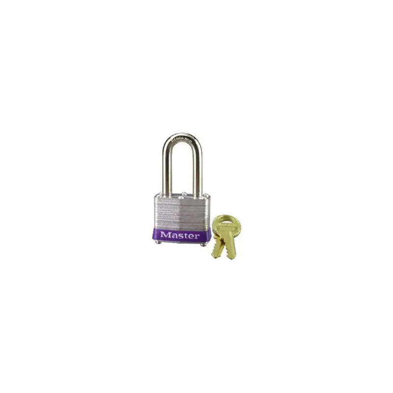1-1/2 In. Keyed Laminated Padlock, 1.5-In. Long Shackle