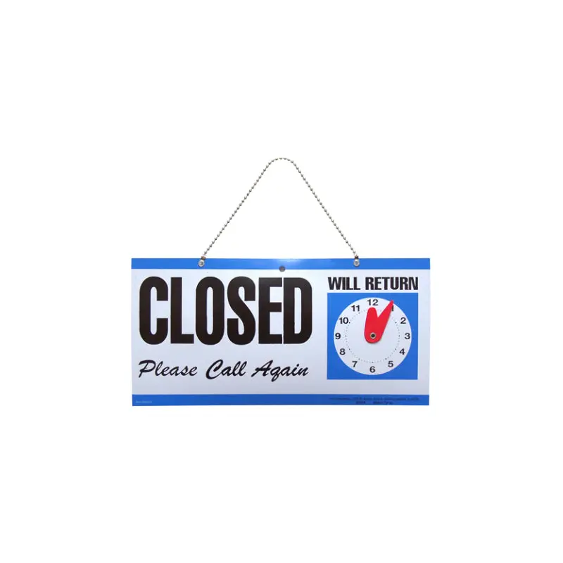 5-3/4  X 11-1/4 BLUE ANDBLACK OPEN/CLOSE