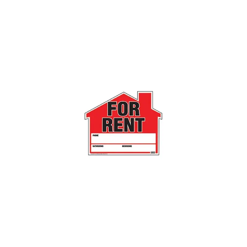 "House for Rent" Sign, 19 x 23-In.