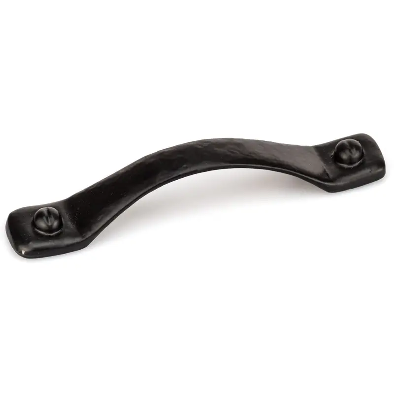 Traditional Forged Iron Pull - 5-1/16" Center-to-Center - 6-5/16" OL - Matte Black