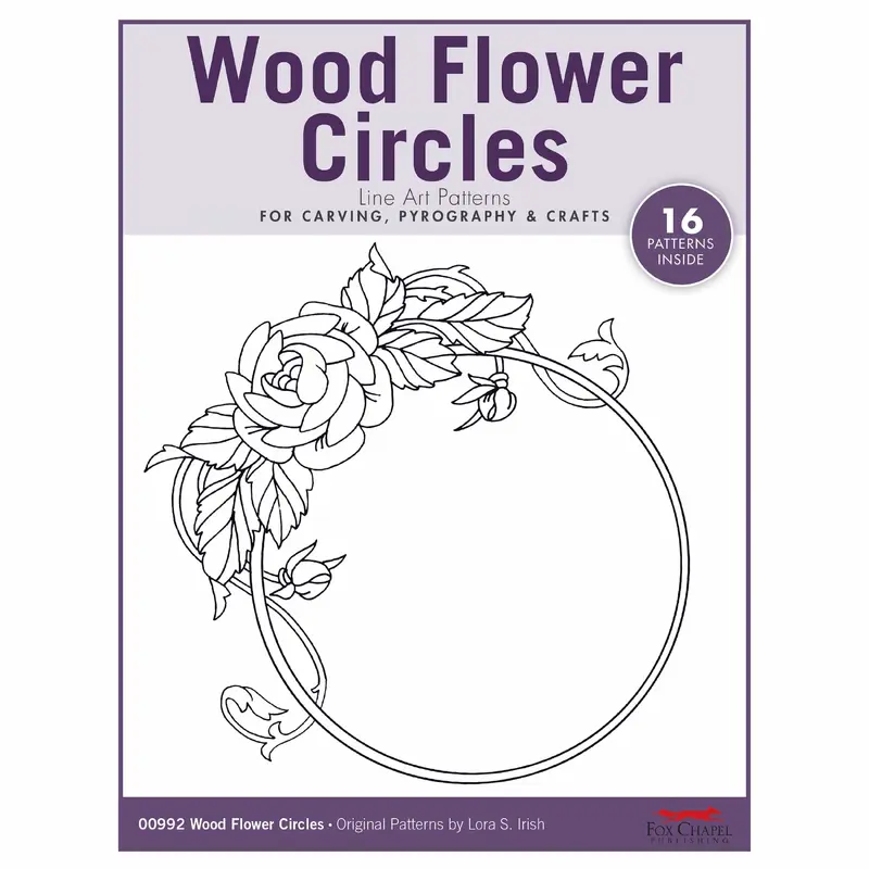 Wood Flower Circles Pattern Pack By Lora S. Irish