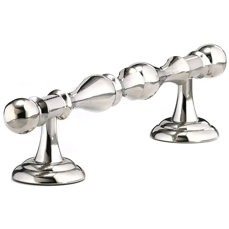 Traditional Pull, 4" Center-to-Center, Polished Nickel