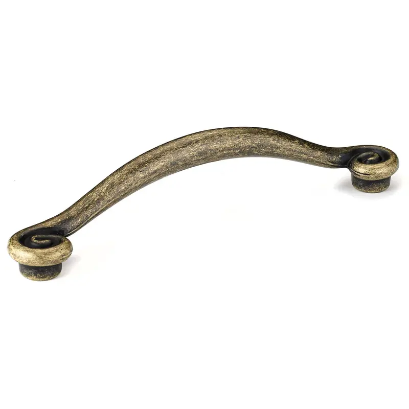 Traditional Pull, 5-1/16" Center-to-Center, Burnished Brass