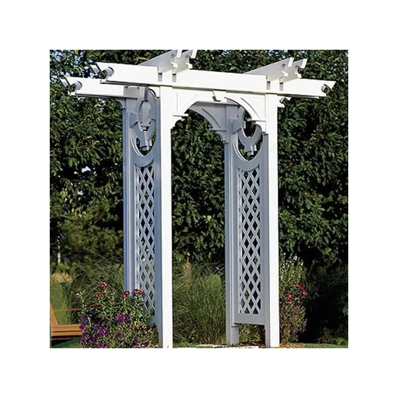 Woodworking Project Paper Plan to Build Trellised Arbor