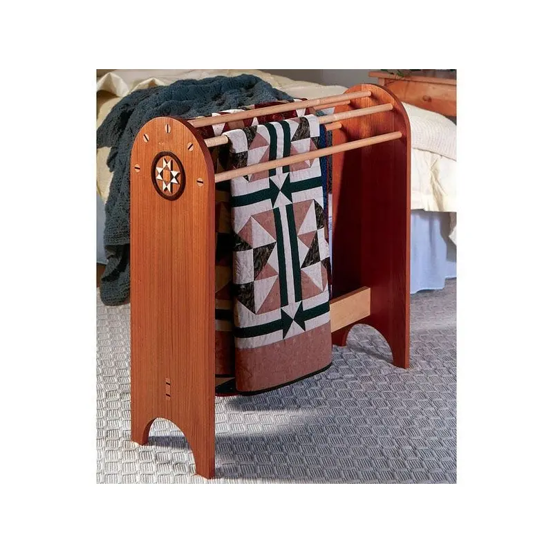 Woodworking Project Paper Plan to Build Shaker Quilt Stand